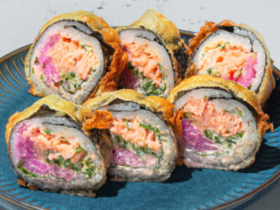 Roll w tempurze Łosoś