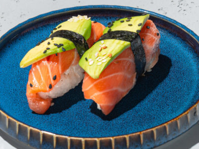 Łosoś-awokado-serek