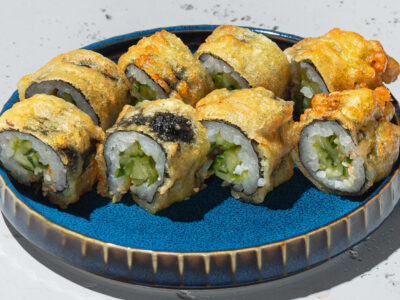 Ogórek roll w Tempurze